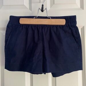 J. Crew navy linen shorts
